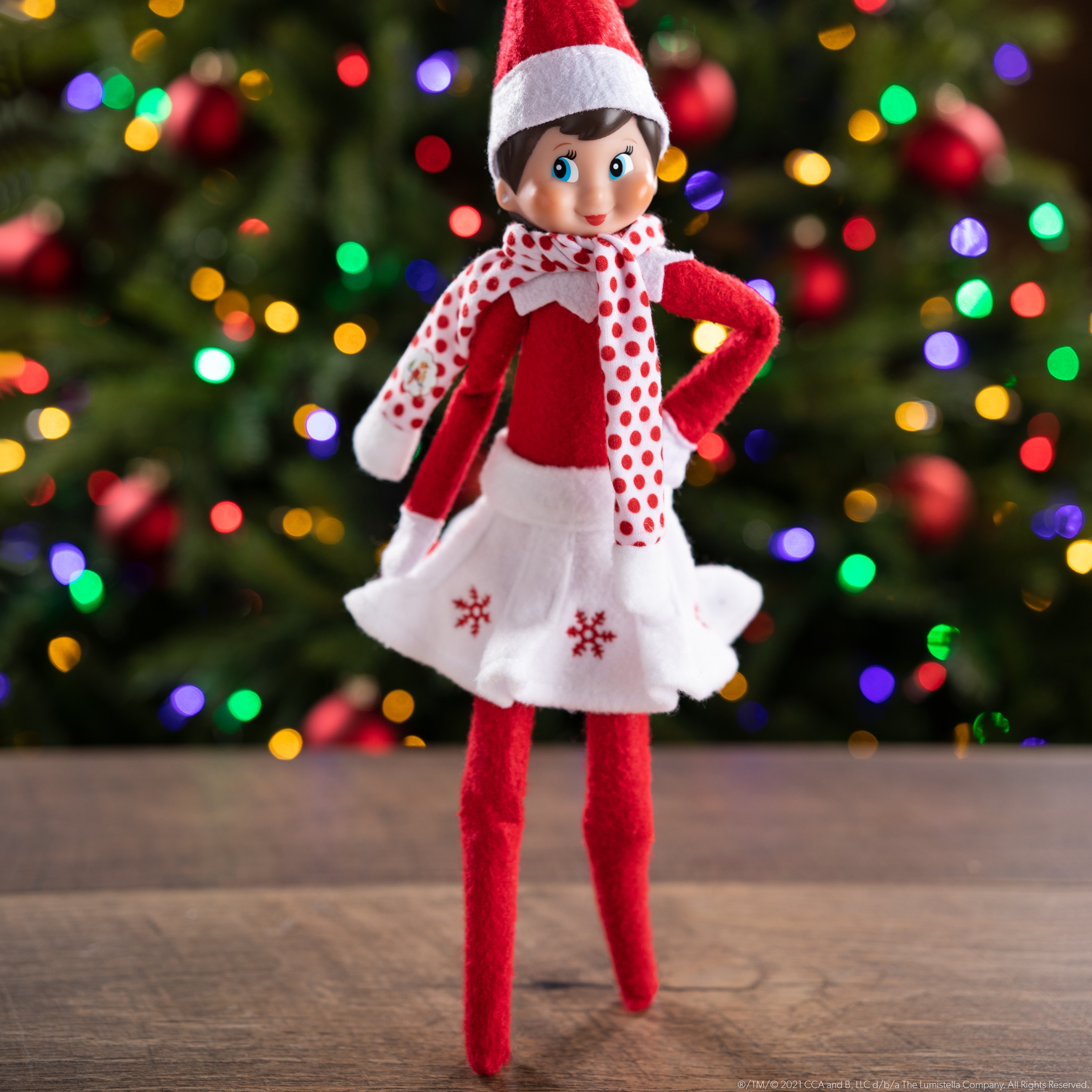 The Elf On Shelf: "Claus Couture" Falda Bufanda - Cefa Toys
