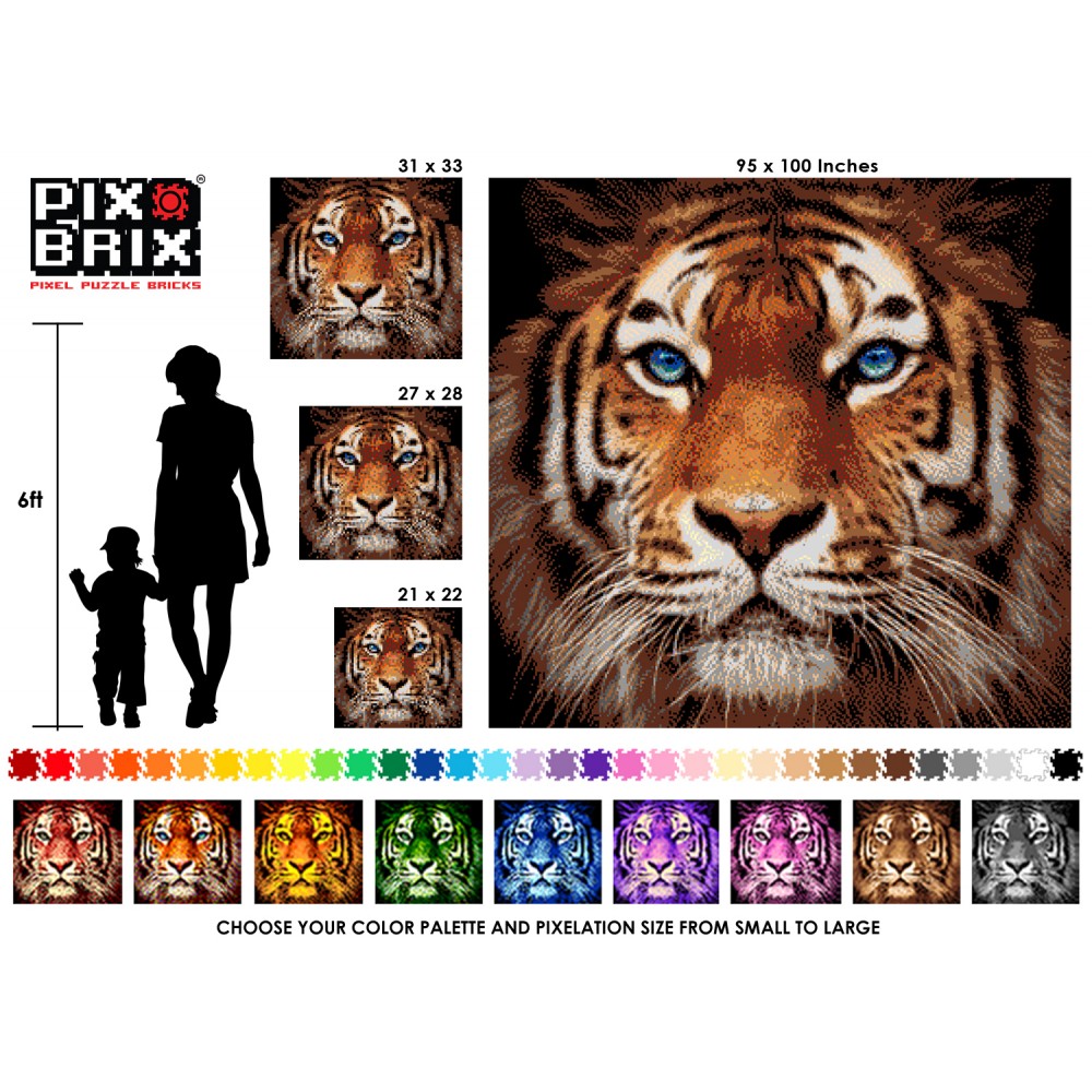PIX BRIX Pixel Art Set 500 piezas Verdes gama media - Cefa Toys