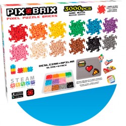 PIX BRIX Pixel Art Set 3000 piezas  Container Colores Surtidos   Gama Media