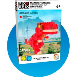 PIX BRIX Pixel Art Set Dinosaurio T-Rex 397 piezas