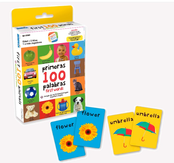 Juego de Tarjetas de Memoria, Bilingüe Español-Inglés, Mis