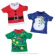 The Elf  on The Shelf Vestuario "Claus Couture" Pack 3 Camisetas Navideñas con Maleta