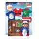 The Elf  on The Shelf Vestuario "Claus Couture" Pack 3 Camisetas Navideñas con Maleta