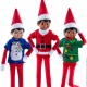 The Elf  on The Shelf Vestuario "Claus Couture" Pack 3 Camisetas Navideñas con Maleta