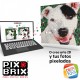 Pix Brix Pixel Art Botes Metálicos 1500 Piezas Colores Surtidos Gama Oscura