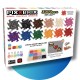 Pix Brix Pixel Art Set 3.000 Piezas Colores Surtidos Gama Oscura