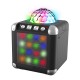 KARAOKE CON 2 MICROFONOS,LUCES LED Y DISCO BALL CUBE SING 300