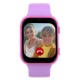 RELOJ INTELIGENTE HOLAWATCH  "KIDI FIBER+PINK" CON CORREAS INTERCAMBIABLES Y PROTECTOR DE PANTALLA