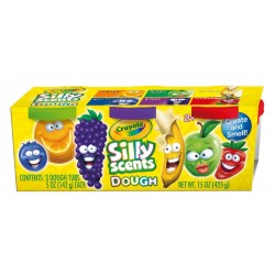 CONJUNTO 3 BOTES DE 142 GR DE PLASTILINA AROMATIZADA "CRAYOLA SILLY SCENT"