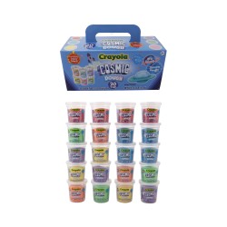 PACK DE 20 BOTES DE PASTILINA 85 GR CRAYOLA COSMIC DOUGH
