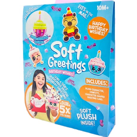 Felicitación Peluche Sorpresa "Soft Greetings"