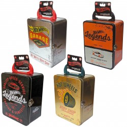 Maletín Metálico Vintage Hot Wheels 4 Modelos Surtidos Capacidad 18 coches