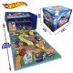 Caja Organizadora de Coches con Pista y Área de Juegos Hot Wheels