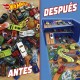 Caja Organizadora de Coches con Pista y Área de Juegos Hot Wheels
