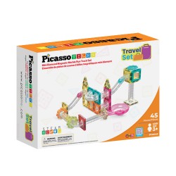 Picasso Tiles Mini Circuito de Canicas Magnético 45 Piezas