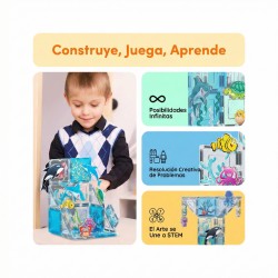 Picasso Tiles Bloques Magnéticos Océano 26 piezas