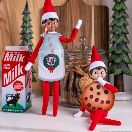 The Elf on the Shelf: Disfraz de Galleta y Botella de Leche