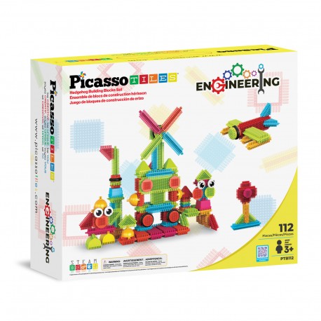 Picasso Tiles Bloques de Construcción Entrelazados 112 Piezas