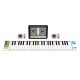 Teclado Plegable con Altavoces FP 49 iDance